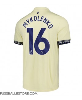 Günstige Everton Vitaliy Mykolenko #16 Auswärtstrikot 2025-26 Kurzarm